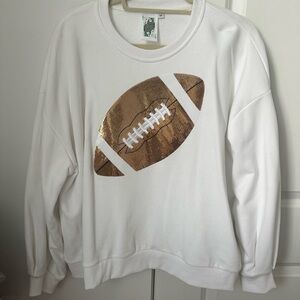 Queen of Sparkles Football Sweatshirt